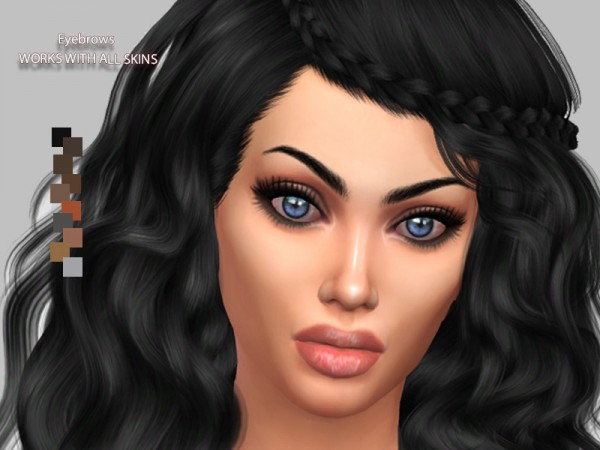 The Sims Resource: Lush Brows by pizazz