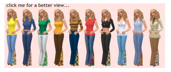  Sims 4 Sue: Flared Jeans