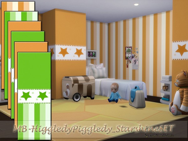  The Sims Resource: Starshine Walls Set bymatomibotaki