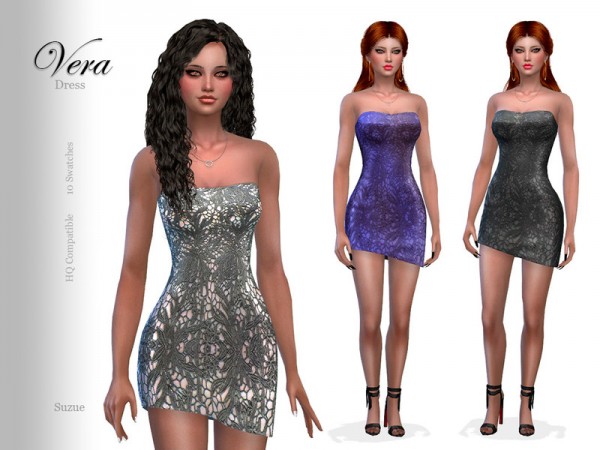  The Sims Resource: Vera Dress by Suzue