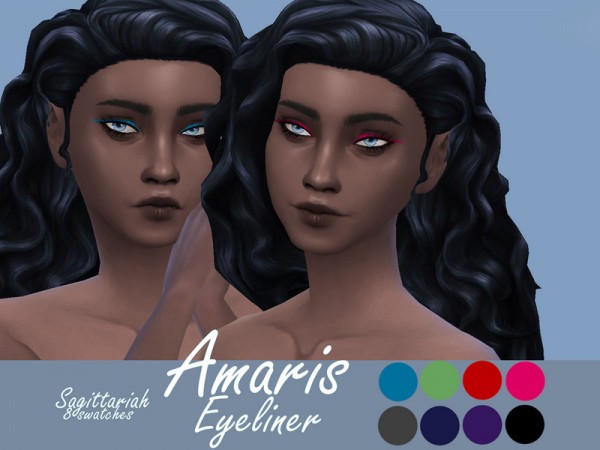  The Sims Resource: Amaris Eyeliner by Sagittariah