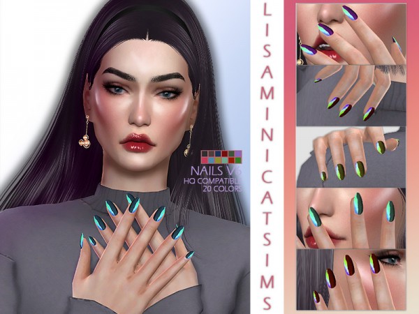  The Sims Resource: Nails V6 by Lisaminicatsims