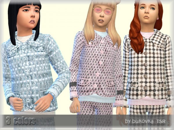  The Sims Resource: Boucle Jacket by bukovka