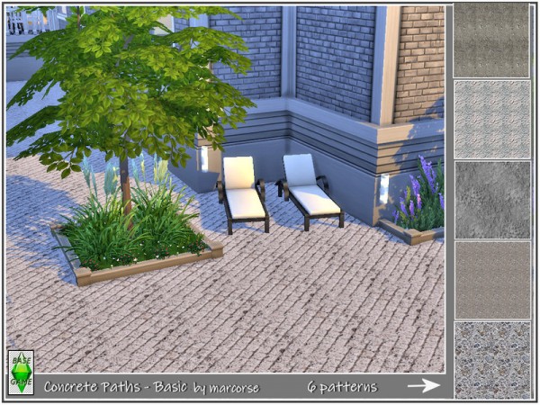  The Sims Resource: Concrete Paths by marcorse