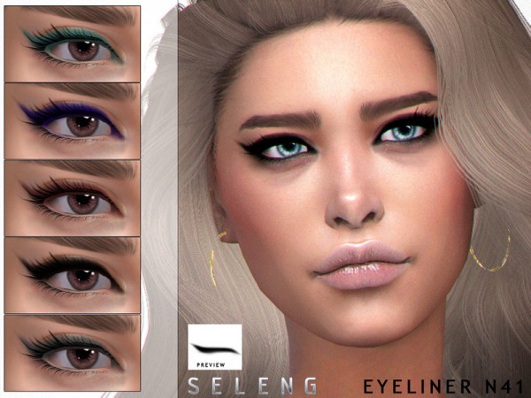  The Sims Resource: Eyeliner N41 by Seleng