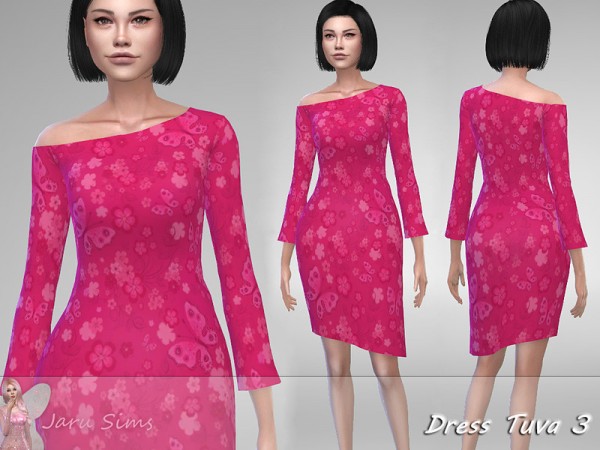  The Sims Resource: Dress Tuva 3 by Jaru Sims
