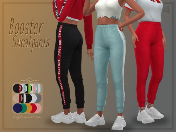  The Sims Resource: Booster Sweatpants by Trillyke