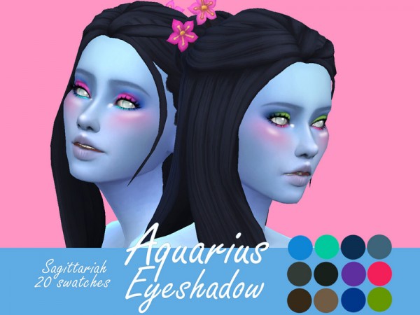 The Sims Resource: Aquarius Eyeshadow by Sagittariah