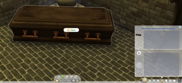  Mod The Sims: Pauls Bearer of Bad News Storage Box by Teknikah