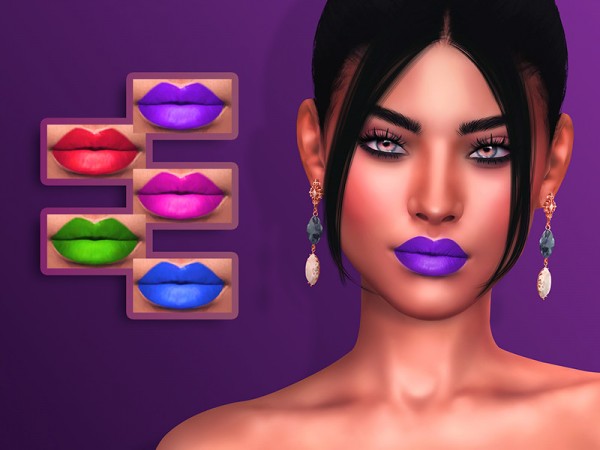 The Sims Resource: Yva Lipstick by KatVerseCC