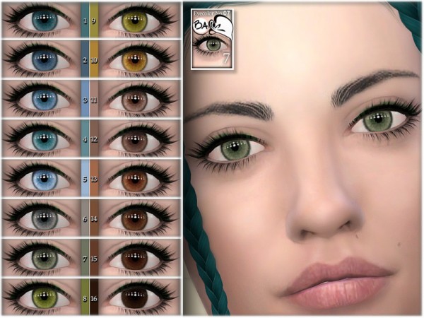  The Sims Resource: Natural eye colors 07 by BAkalia