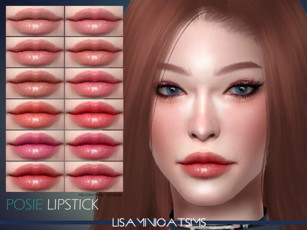  The Sims Resource: Posie Lipstick by Lisaminicatsims