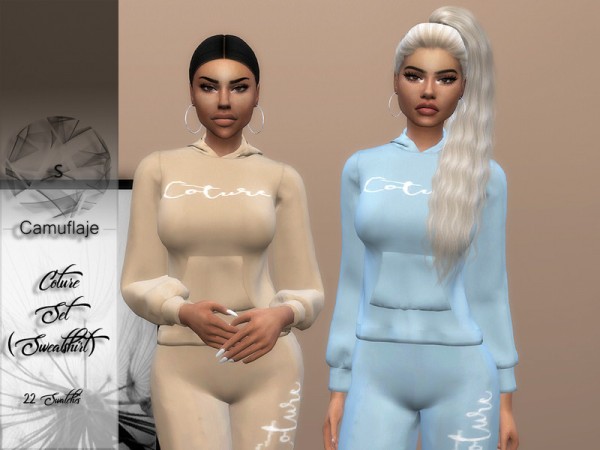  The Sims Resource: Coture Sweatshirt by Camuflaje
