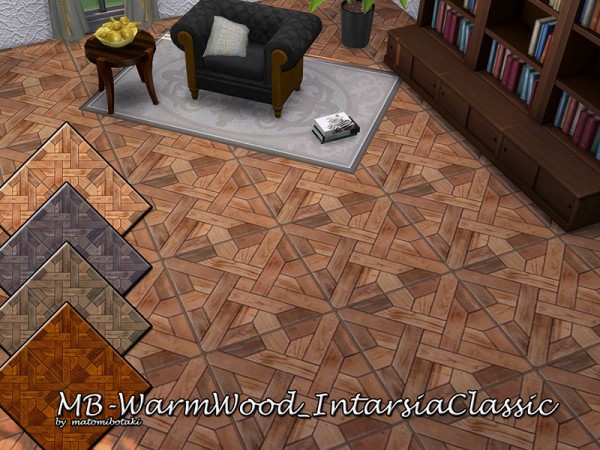  The Sims Resource: Warm Wood Intarsia Classic by matomibotaki