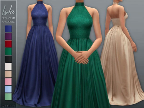  The Sims Resource: Isla Gown by Sifix