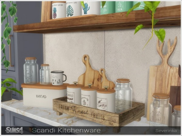  The Sims Resource: Scandi Kitchenware by Severinka