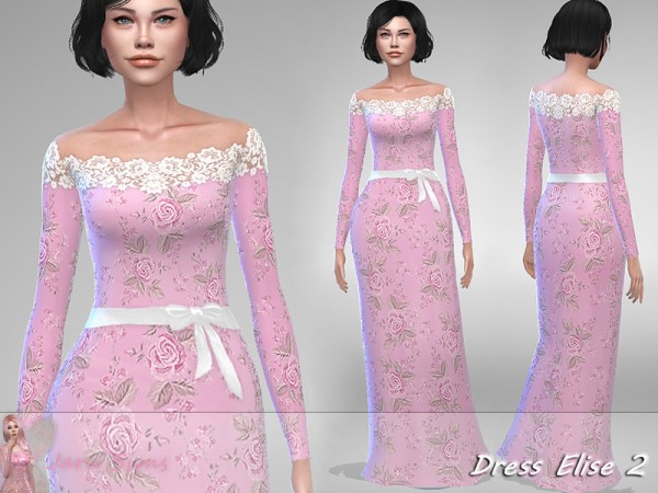  The Sims Resource: Dress Elise 2 by Jaru Sims