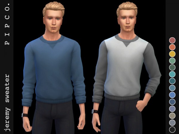  The Sims Resource: Jeremy sweater by Pipco