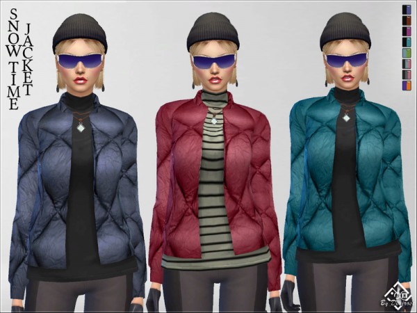  The Sims Resource: SnowTime Jacket by Devirose