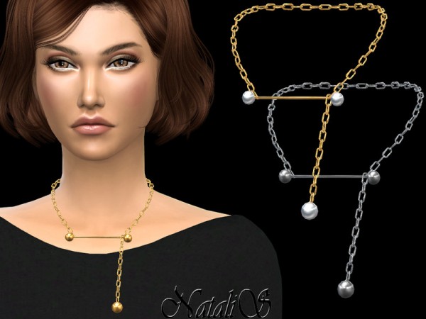  The Sims Resource: Asymmetric chain with a pin by NataliS