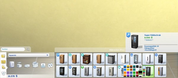  Mod The Sims: Modern fridge by hippy70