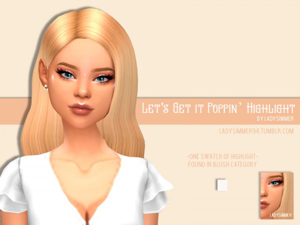  The Sims Resource: Lets Get It Poppin Highlight by LadySimmer94