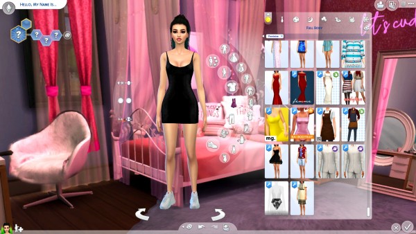  Mod The Sims: Pink Bedroom CAS Background by Togotica