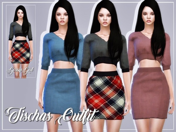  The Sims Resource: Tischas Outfit by GossipGirl S4