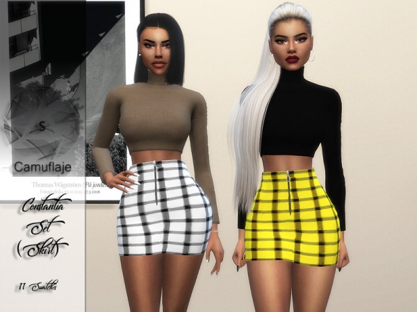  The Sims Resource: Constantia Skirt by Camuflaje