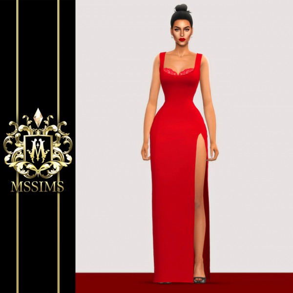  MSSIMS: Poem Red Carpet Dress