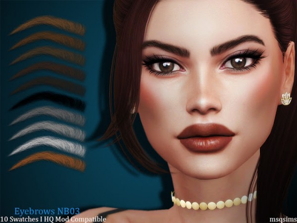  MSQ Sims: Eyebrows NB03