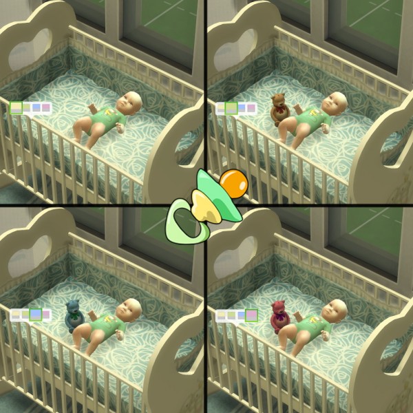  Mod The Sims: No more bassinet! Baby sim bassinet  with  functional cribs by PandaC