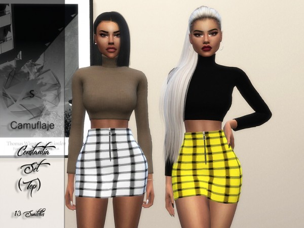  The Sims Resource: Constantia Top by Camuflaje