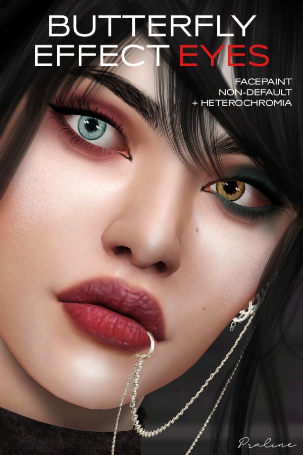  Praline Sims: Butterfly Efects Eyes