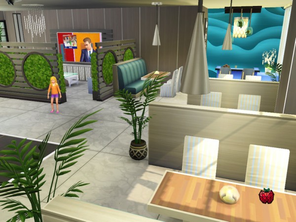  The Sims Resource: Ashley restaurant by melapples
