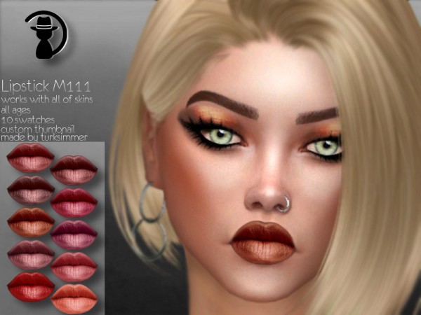  The Sims Resource: Lipstick M111 by turksimmer