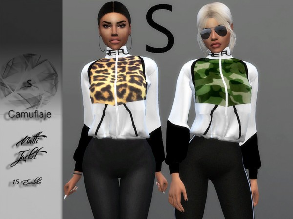  The Sims Resource: Natti  Jacket and Sweatshirt by Camuflaje