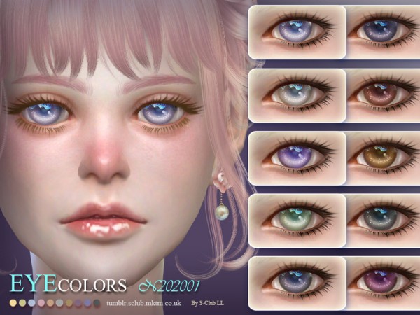  The Sims Resource: Eyecolors 202001 by S Club