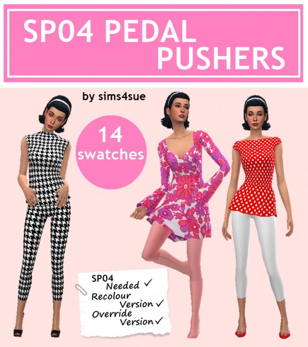  Sims 4 Sue: Pedal pushers leggings