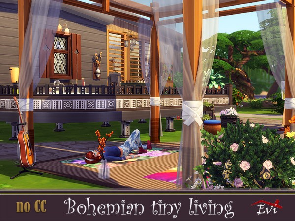  The Sims Resource: Bohemian Tiny Living by evi