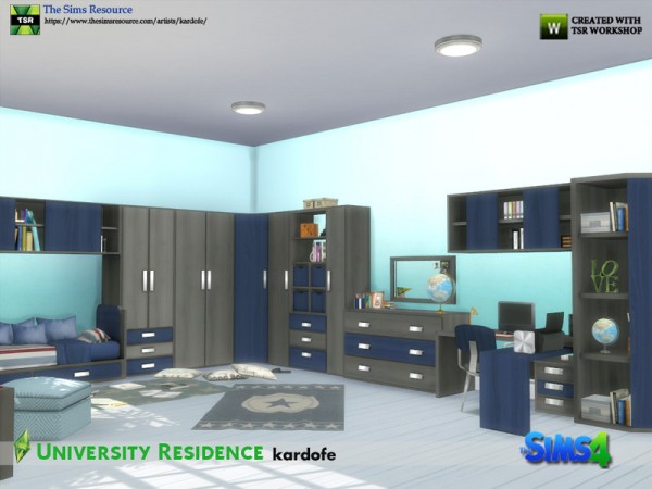  The Sims Resource: University Residence by kardofe