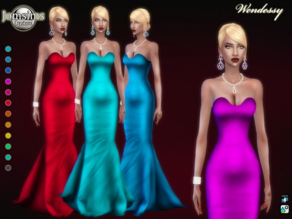  The Sims Resource: Wendessy dress by jomsims