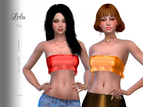  The Sims Resource: Lola Top by Suzue