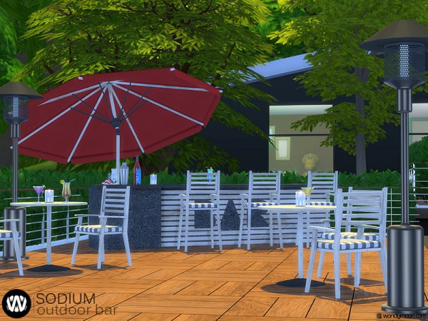  The Sims Resource: Sodium Outdoor Bar by wondymoon