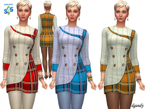  The Sims Resource: Dress 20200104 by dgandy