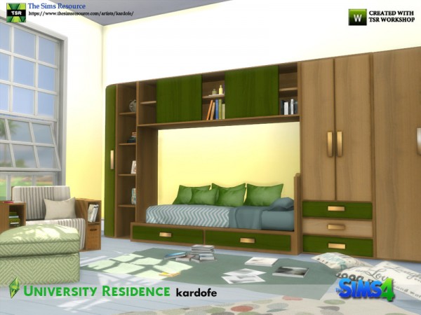  The Sims Resource: University Residence by kardofe