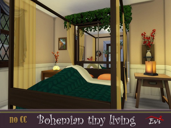  The Sims Resource: Bohemian Tiny Living by evi