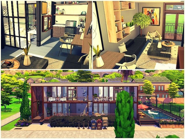  The Sims Resource: Lux Student Studio by lotsbymanal
