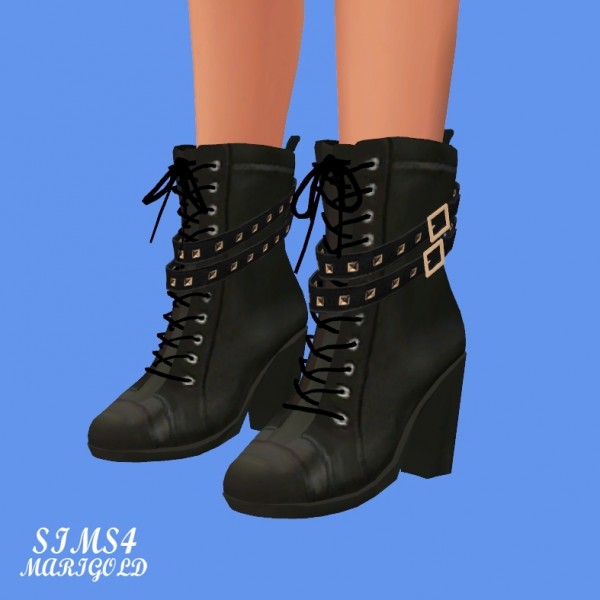  SIMS4 Marigold: Stud Leather Boots