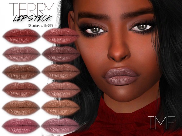  The Sims Resource: Terry Lipstick N.237 by IzzieMcFire